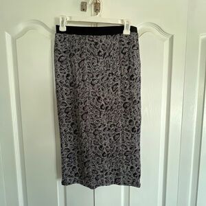 LEITH stretchy sparkle animal print pencil skirt